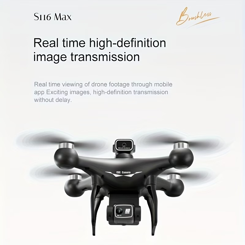 Drone Rc S116 - Yeni Fırçasız Motorlu Optik Akış Konumlandırma