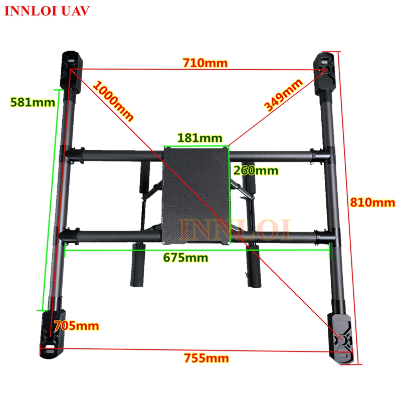 XAERO DIY 1000mm Karbon Fiber  - Heavy Lift Drone Frame incelemesi ve fiyatı