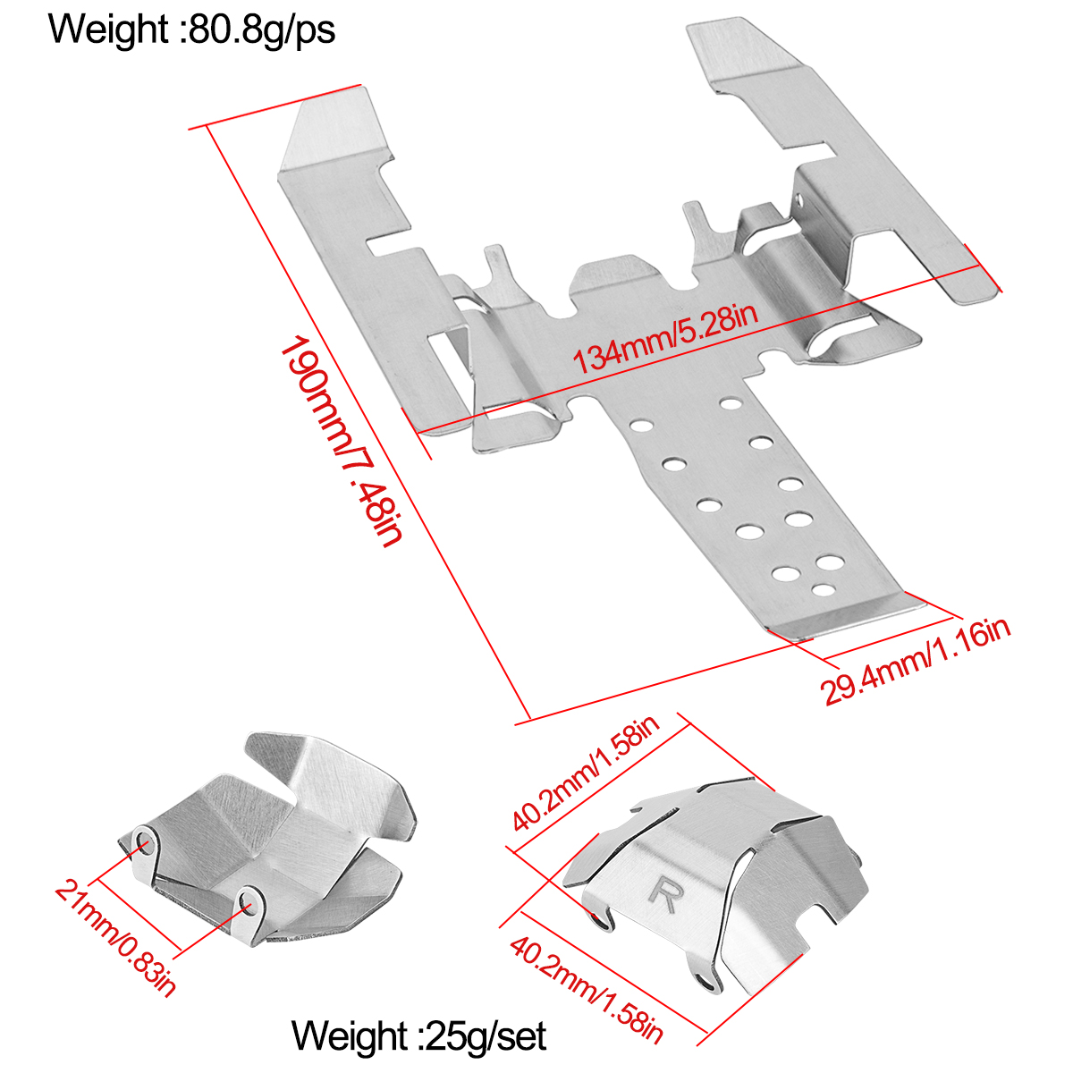 Paslanmaz Çelik Kızak Plakası  - Rc Car Body Shell incelemesi ve fiyatı
